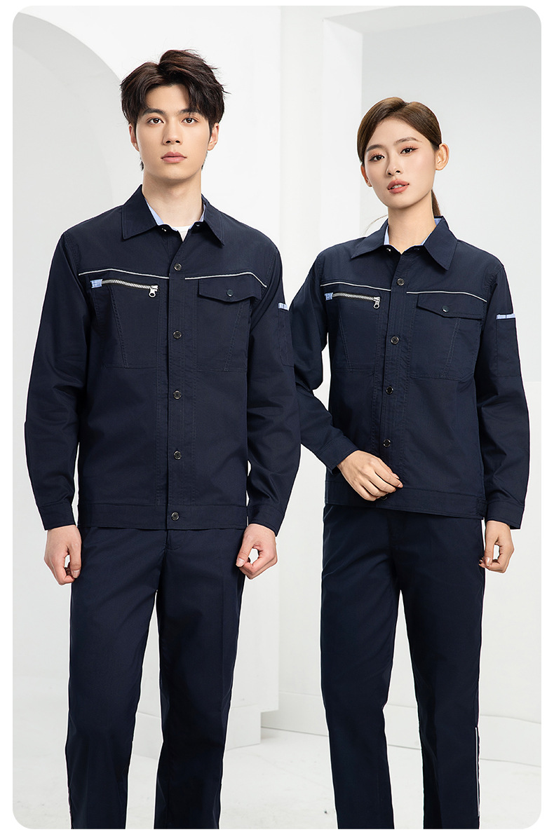 DL235D 夏季短袖高端工作服男薄款吸湿排汗工装汽修车间工厂劳保服定制(图17)