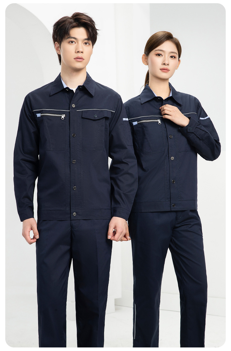 DL235D 夏季短袖高端工作服男薄款吸湿排汗工装汽修车间工厂劳保服定制(图18)