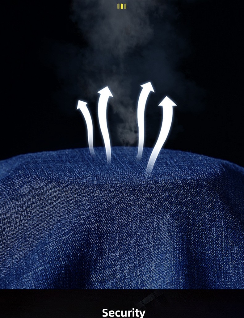 NZ2203 海源夏季弹力牛仔工作服套装定做长袖薄款劳保服耐磨电焊反光焊工(图5)