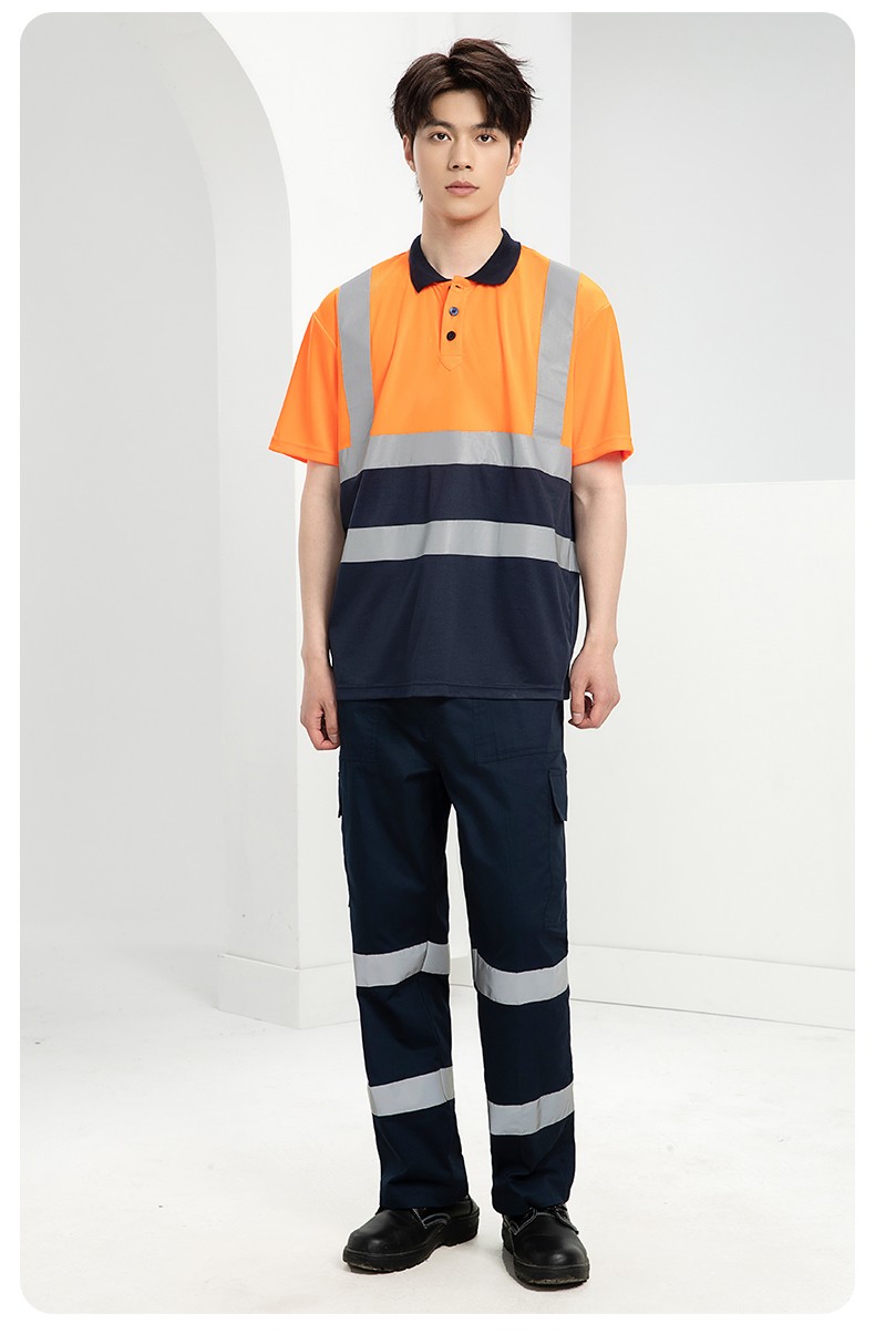 SG2119X 夏季速干长袖工服反光条薄款透气POLO文化衫车间机修工装(图22)