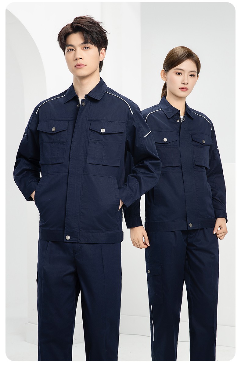 DM2315X 夏季工作服长袖透气吸湿排汗薄款套装劳保服建筑工程服上衣定制(图18)