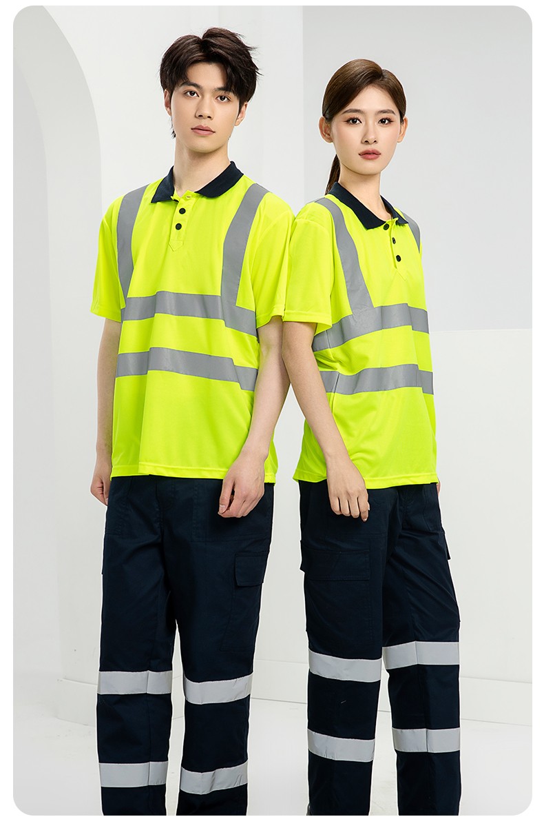 SG2120D 夏季速干工作服加油站汽修POLO文化衫拼色薄款透气印LOGO工装(图13)