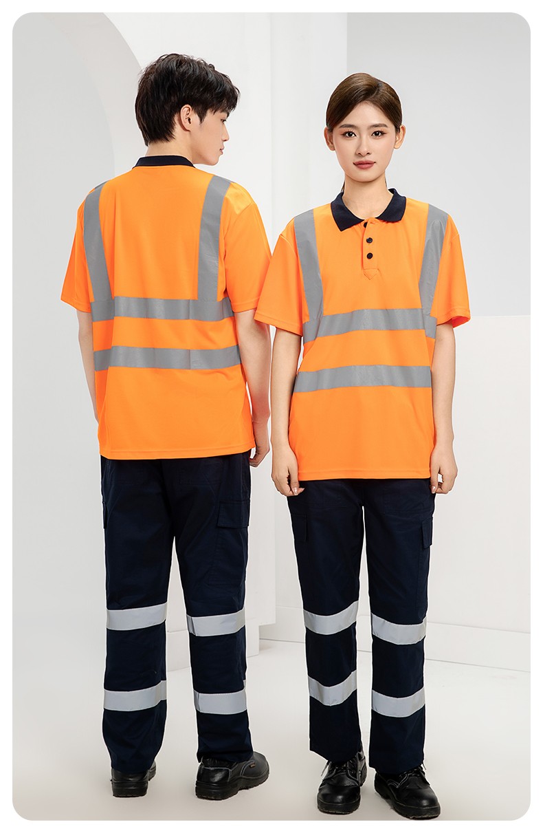 SG2120D 夏季速干工作服加油站汽修POLO文化衫拼色薄款透气印LOGO工装(图20)