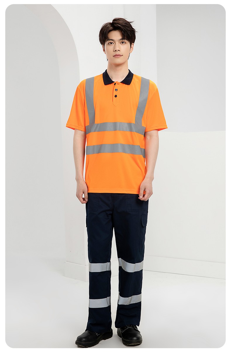 SG2120D 夏季速干工作服加油站汽修POLO文化衫拼色薄款透气印LOGO工装(图18)