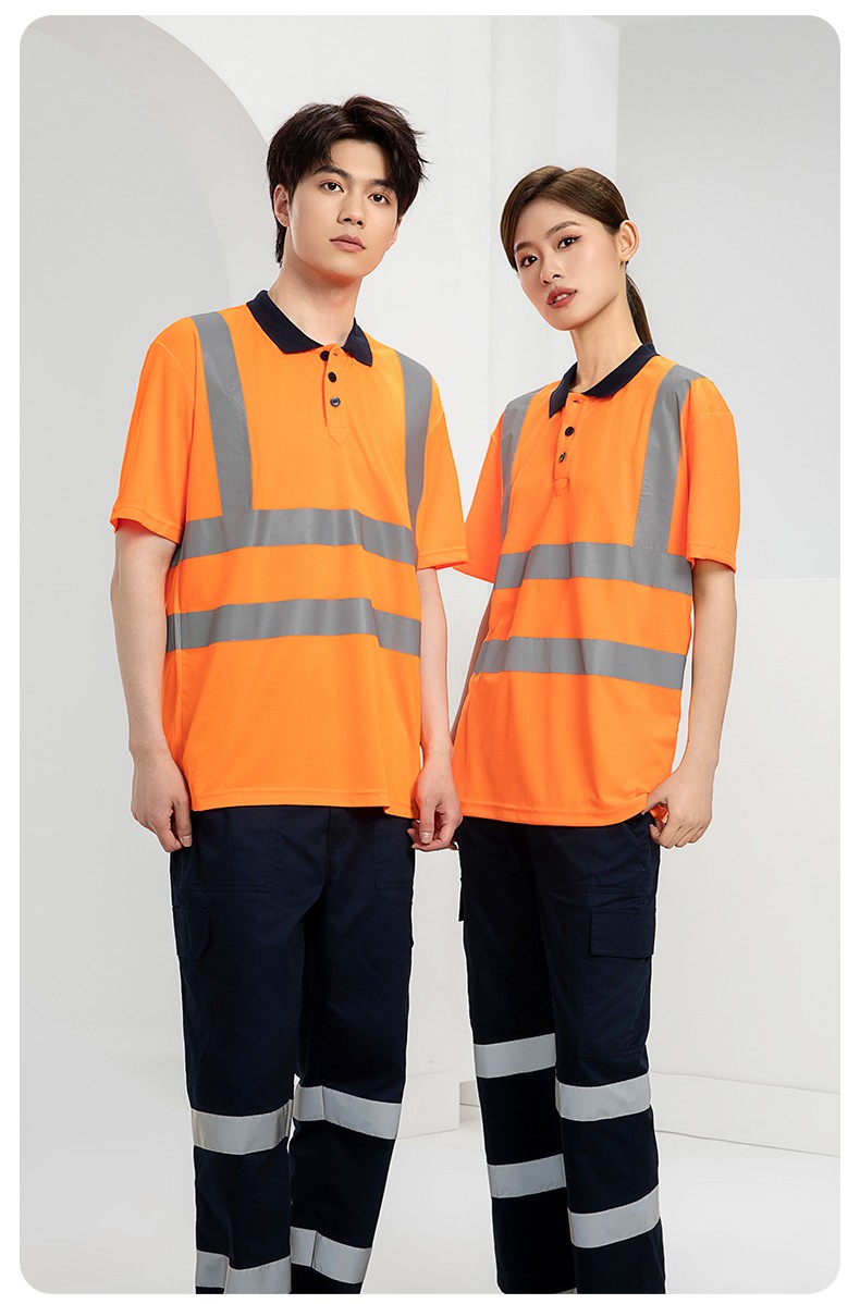 SG2120D 夏季速干工作服加油站汽修POLO文化衫拼色薄款透气印LOGO工装(图19)