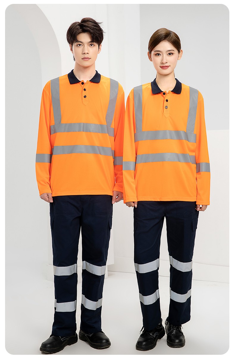 SG2120D 夏季速干工作服加油站汽修POLO文化衫拼色薄款透气印LOGO工装(图21)