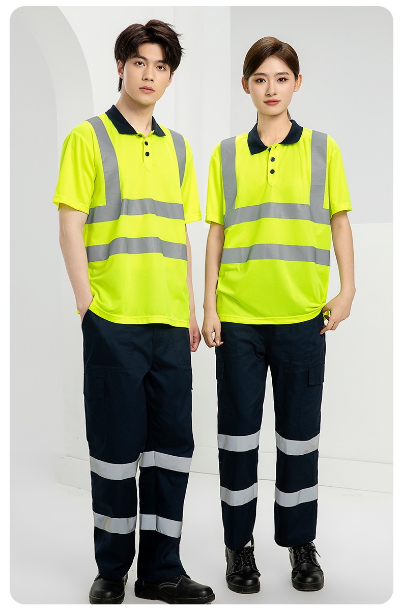 SG2120X 翻领速干反光polo男户外环卫道路施工环卫安全建筑劳保反光工作服(图17)