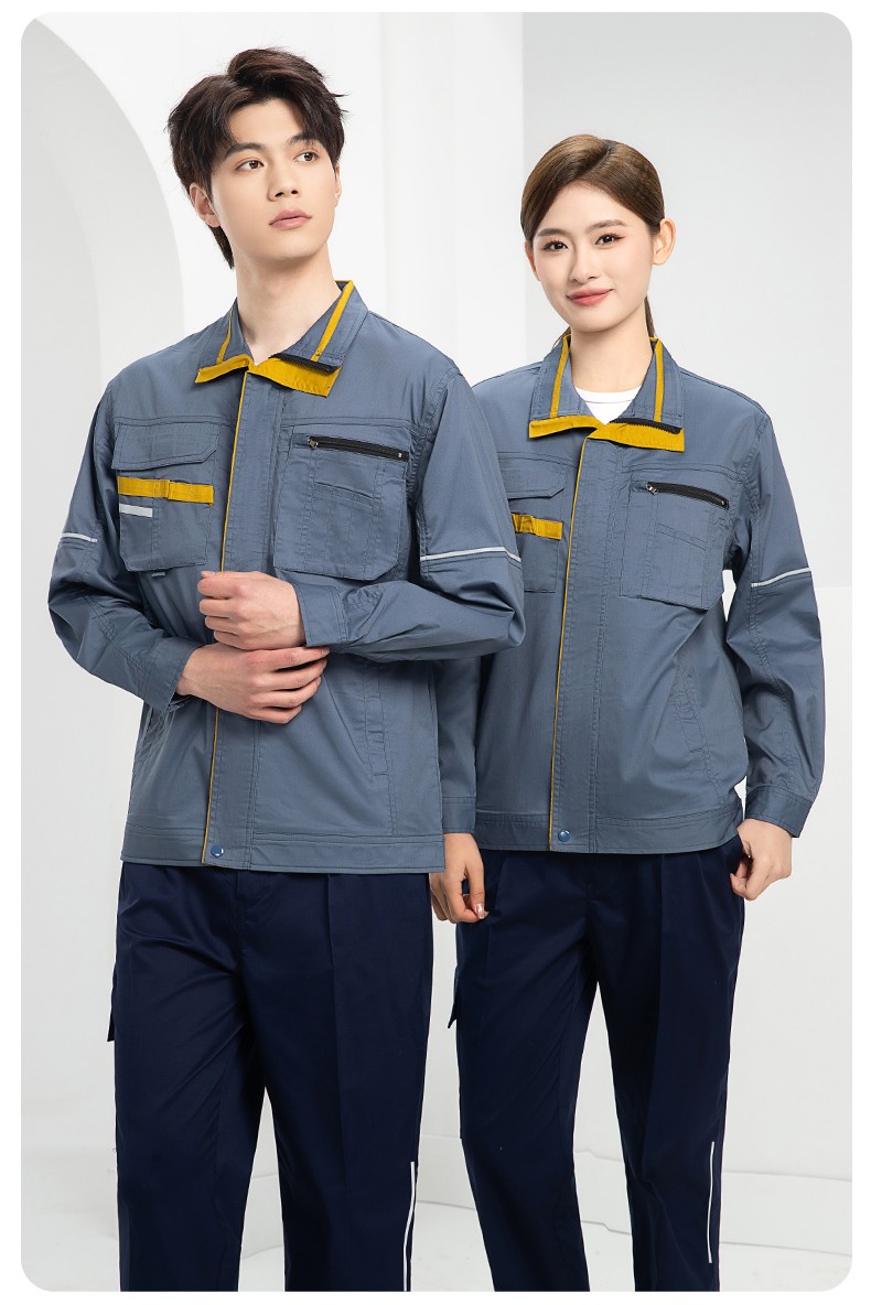 DM2316D 夏季工作服男短袖薄款套装耐磨透气劳保服上衣汽修服工厂工装定制(图24)