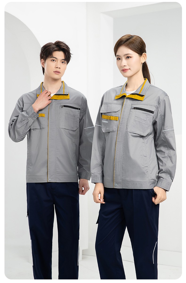 DM2316X 夏季长袖工作服套装薄款透气厂服工厂建筑劳保服车间机修服定制(图22)