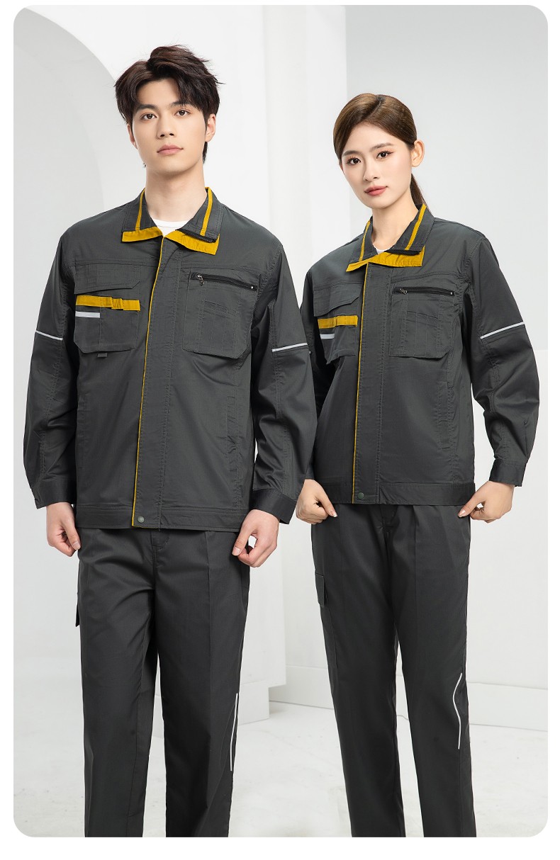 DM2316X 夏季长袖工作服套装薄款透气厂服工厂建筑劳保服车间机修服定制(图26)