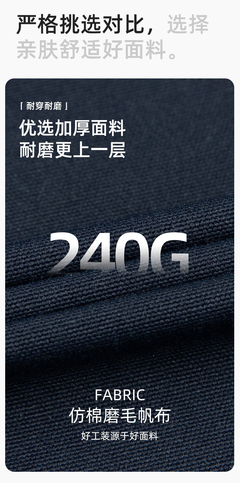 WF290 海源春秋背带工装男多兜牛津加固耐磨印LOGO机修连体厂服劳保服(图3)