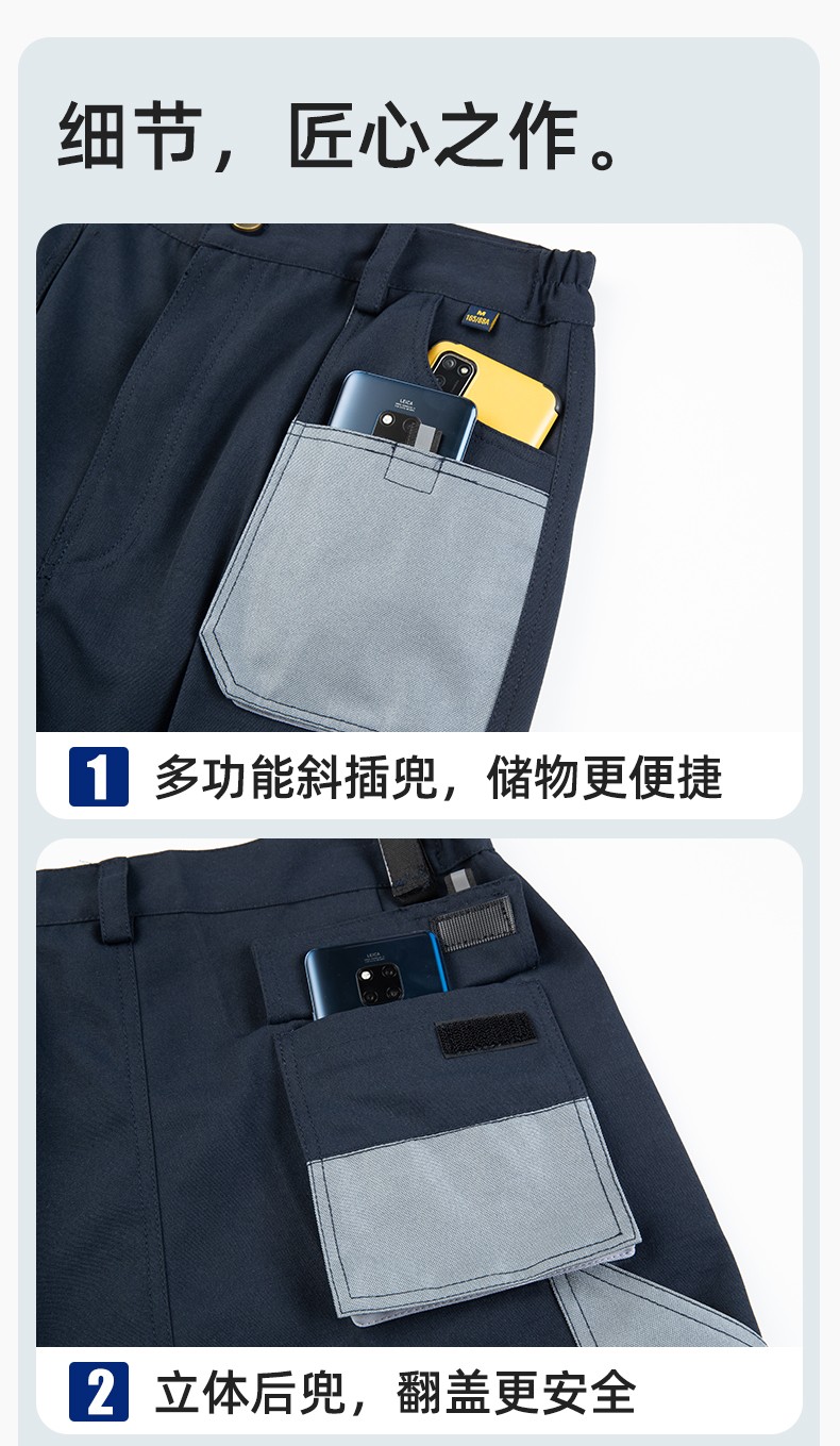 WF288 跨境劳保工装裤男耐磨多口袋大兜多兜工作裤汽修电工外贸出口裤子(图7)