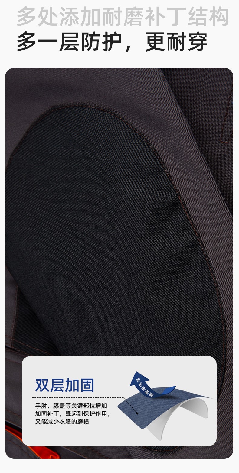WD2118 跨境立体大兜工作服套装定制欧美多口袋多兜工装裤外贸出口劳保服(图4)