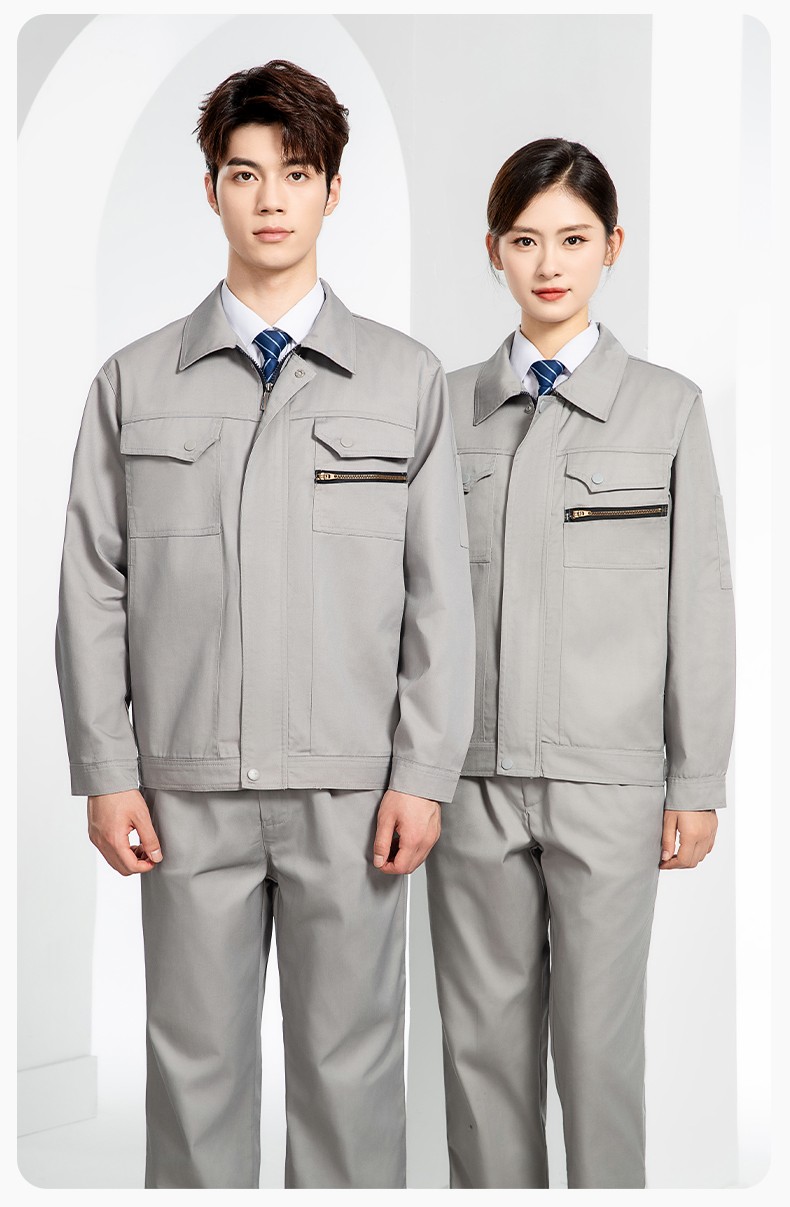 JC-060 春秋防静电劳保工作服套装男反光条电子化工厂服车间电工服工作服定制(图15)