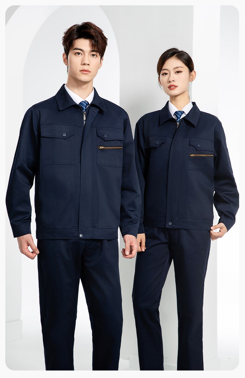 JC-060 春秋防静电劳保工作服套装男反光条电子化工厂服车间电工服工作服定制(图18)