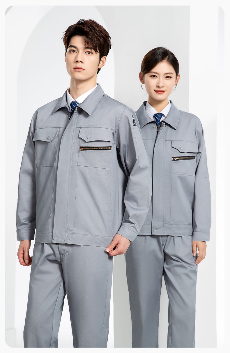 JC-060 春秋防静电劳保工作服套装男反光条电子化工厂服车间电工服工作服定制(图20)