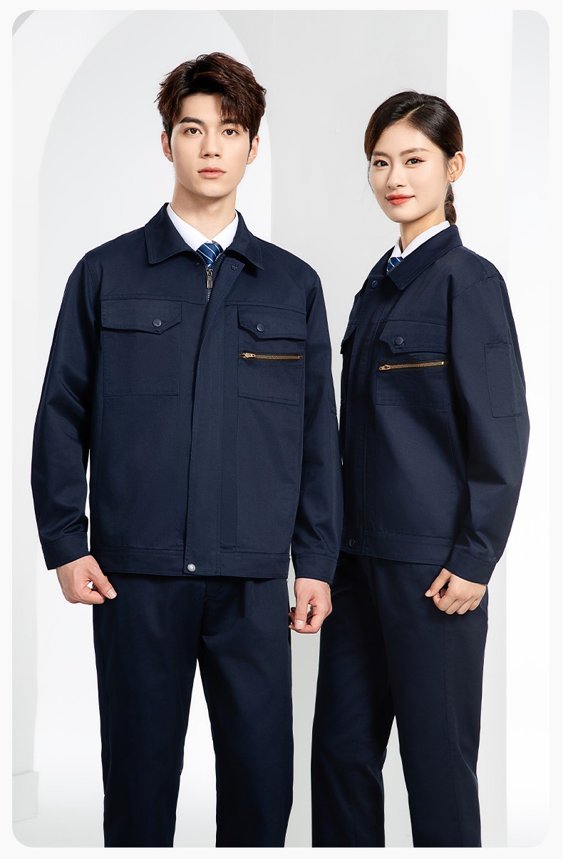 JC-060 春秋防静电劳保工作服套装男反光条电子化工厂服车间电工服工作服定制(图19)