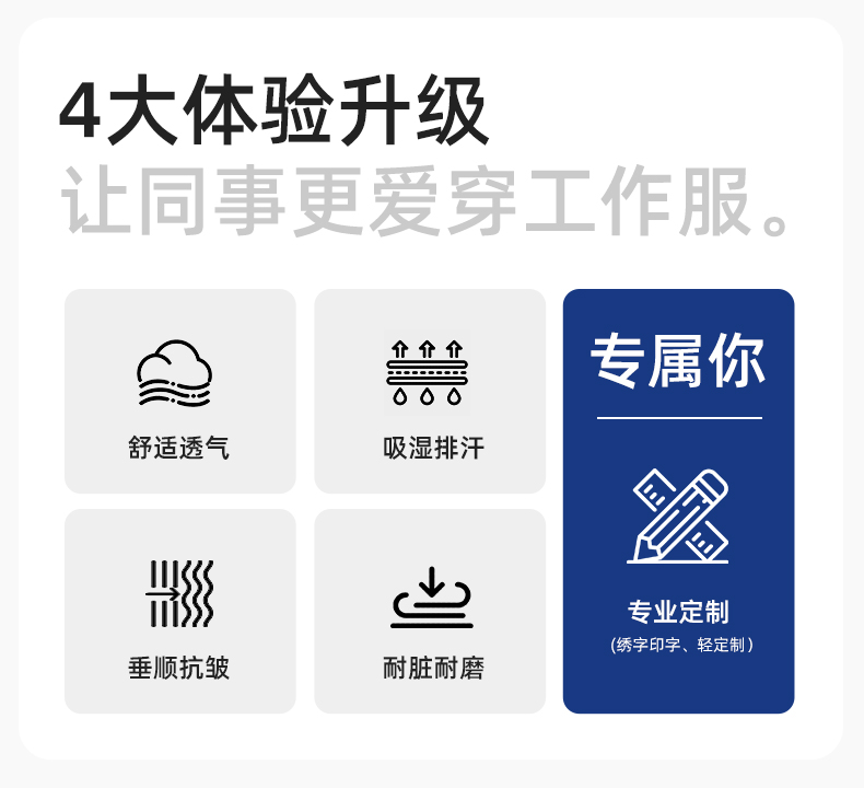 JC-160 春秋工作服劳保服套装男反光条电子化工厂服车间电工服工作服定制(图2)