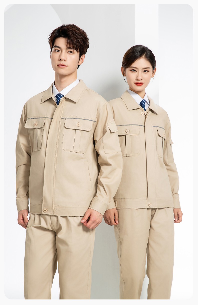 RD-608JS 秋冬电网纯棉工作服套装定制男电焊电工劳保电力服耐磨加厚印绣字(图13)