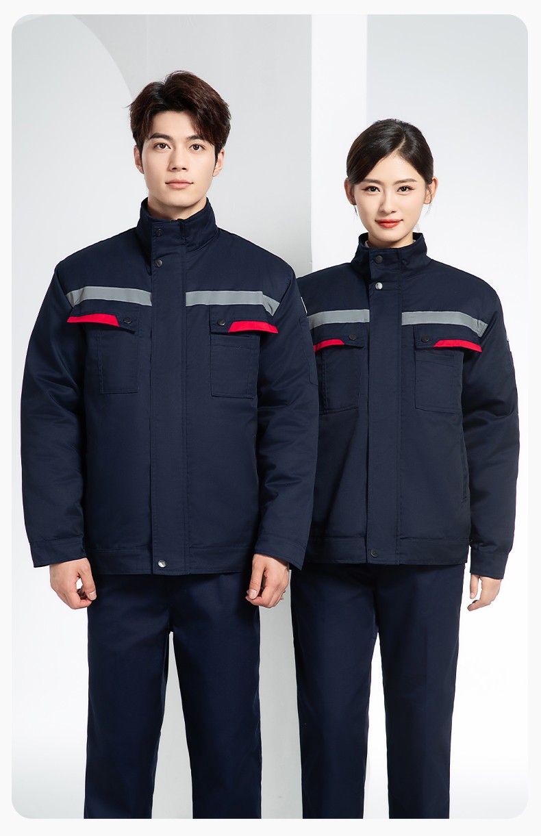 YM-20901 冬季工作服棉衣定制加厚防静电棉服劳保服加绒耐磨冬装劳保服棉袄(图17)