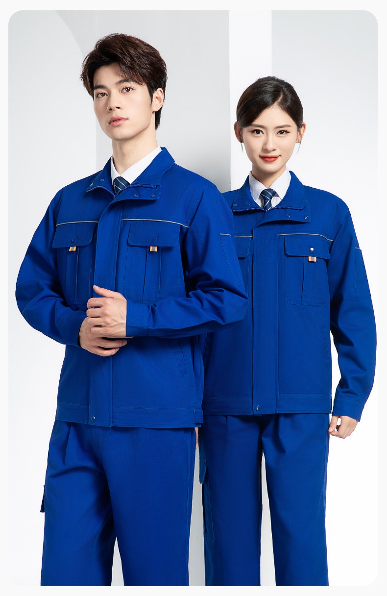 BF-802 春秋纯棉反光条劳保工作服套装耐磨防烫电焊干活工装定制(图16)