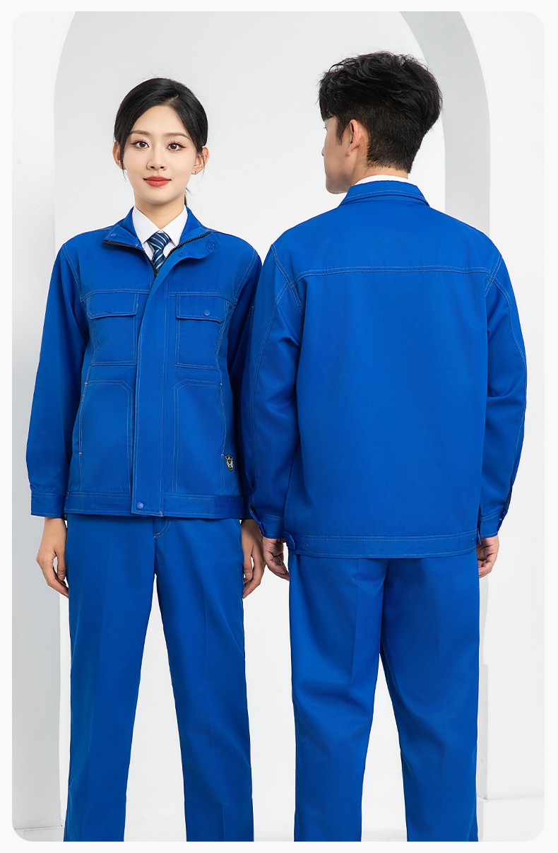 LJ-9701SF 春秋防酸碱防静电劳保工作服套装化工厂加油站工装定制(图17)