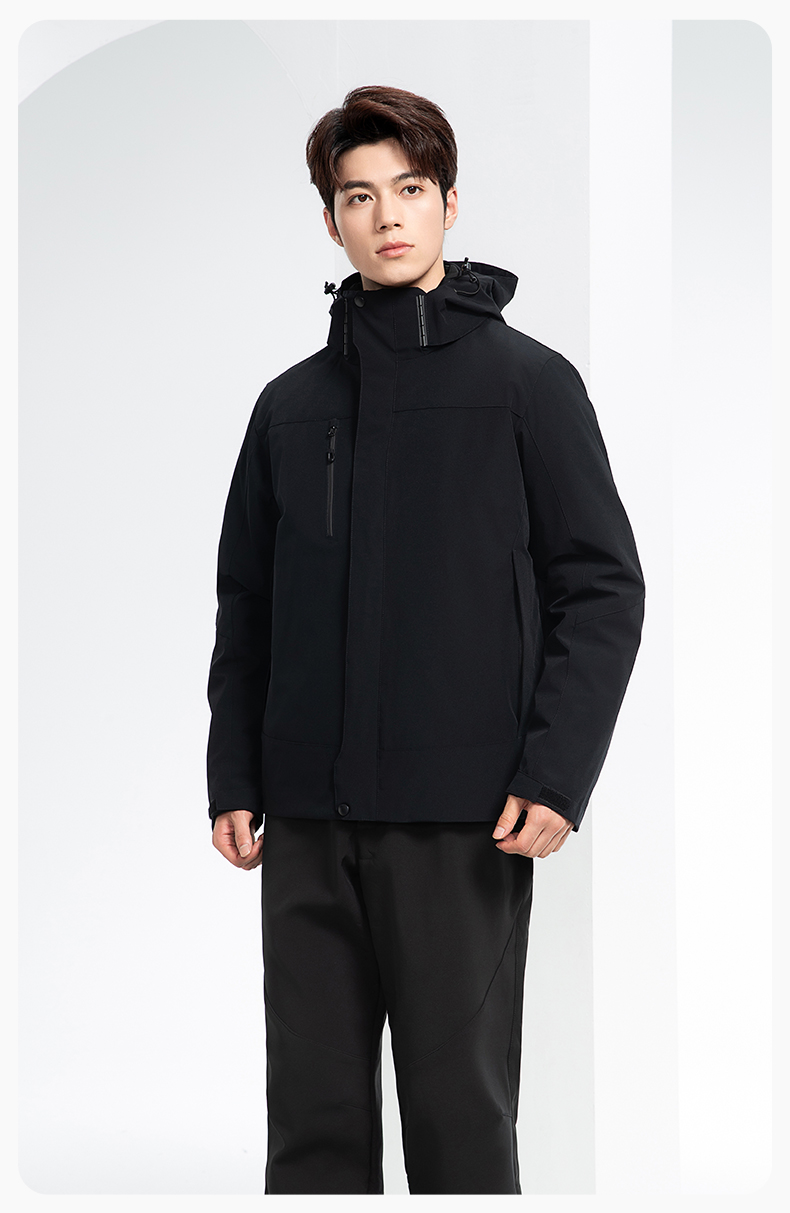 RH-60967 冬季三合一羽绒内胆冲锋衣防风防雨保暖锁温登山骑行服定制(图15)