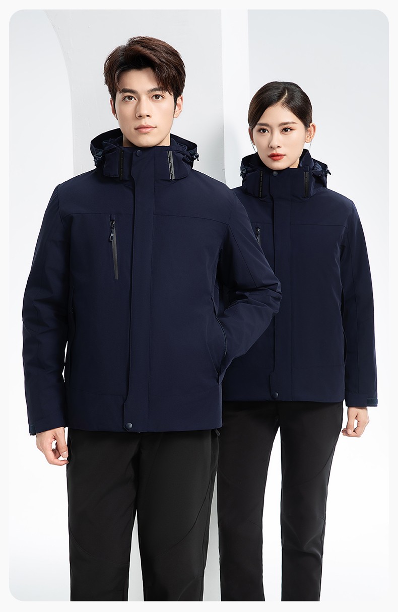 RH-60967 冬季三合一羽绒内胆冲锋衣防风防雨保暖锁温登山骑行服定制(图19)