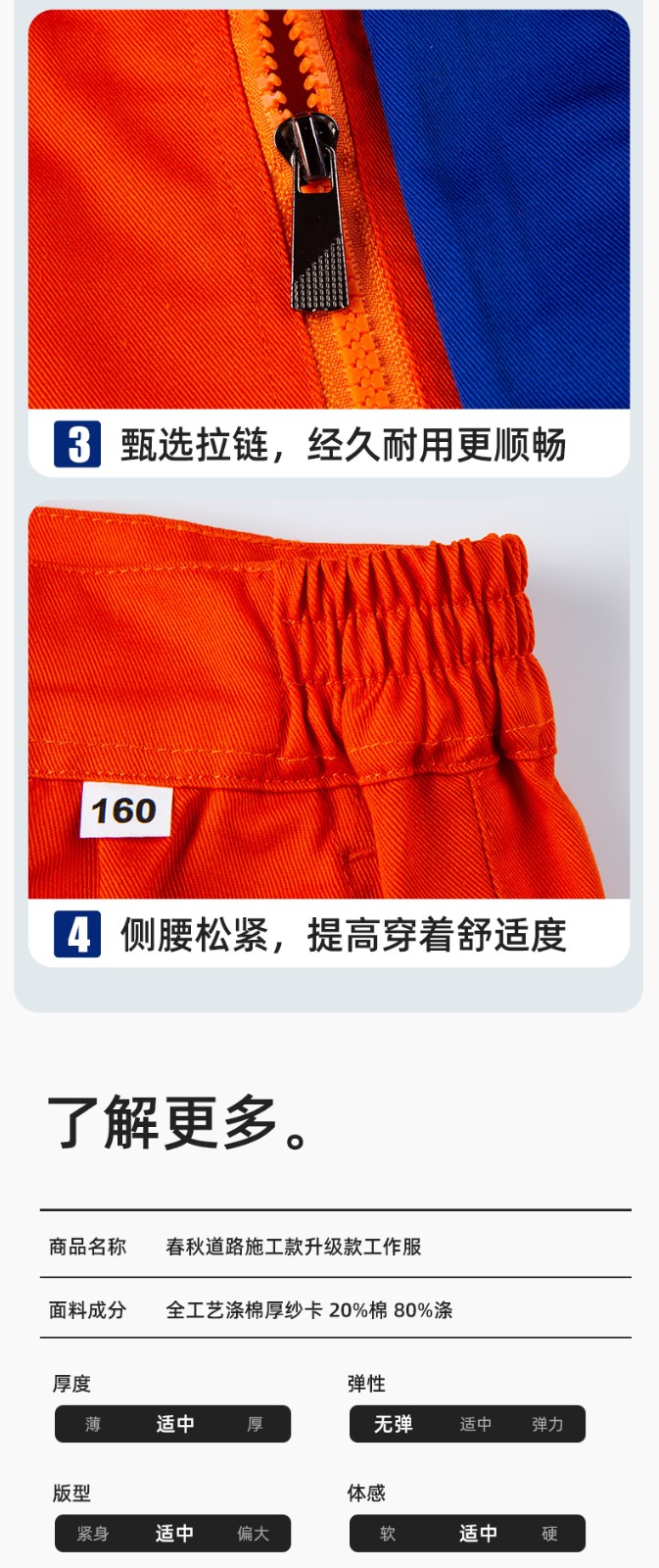 DM20148 反光条工作服套装男路政环卫园林绿化养护保洁道路救援反光劳保服(图9)