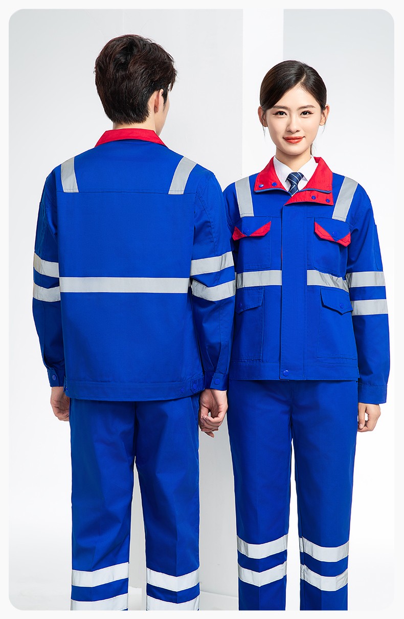 DM20148 反光条工作服套装男路政环卫园林绿化养护保洁道路救援反光劳保服(图16)