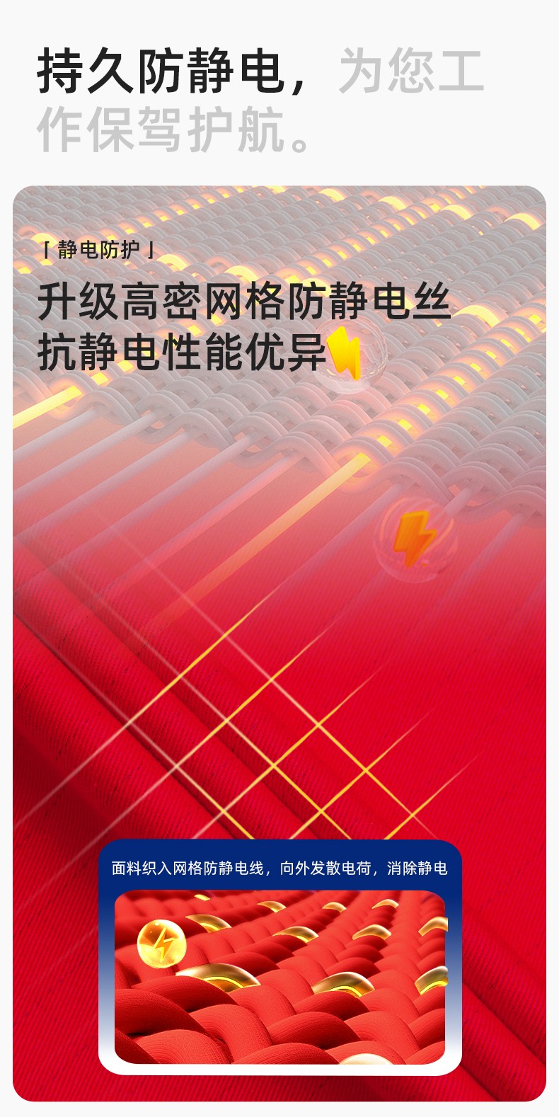 FJD8899 冬季纯棉防静电工作服棉衣定制加厚棉服加油站防寒棉袄大衣劳保服(图4)