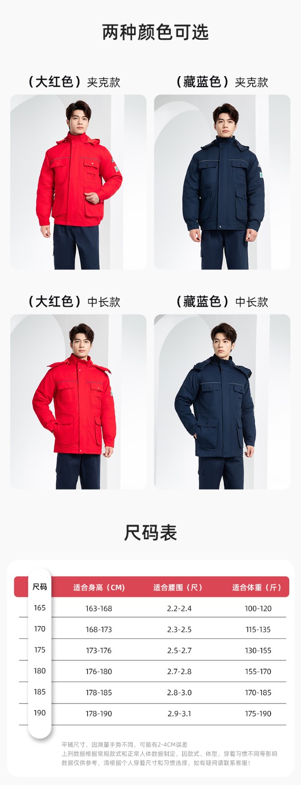 FJD8899 冬季纯棉防静电工作服棉衣定制加厚棉服加油站防寒棉袄大衣劳保服(图11)