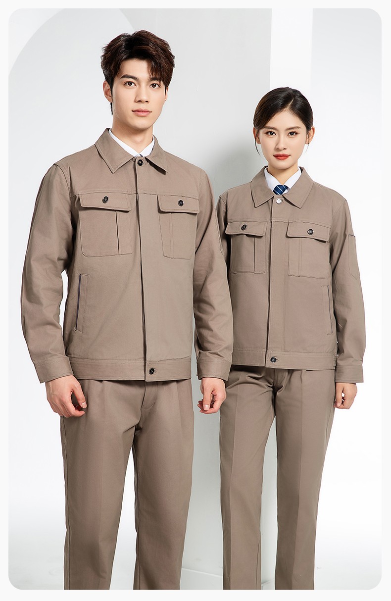 RD-8506 春秋纯棉双层带网布耐磨透气电焊工地干活工装定制(图12)