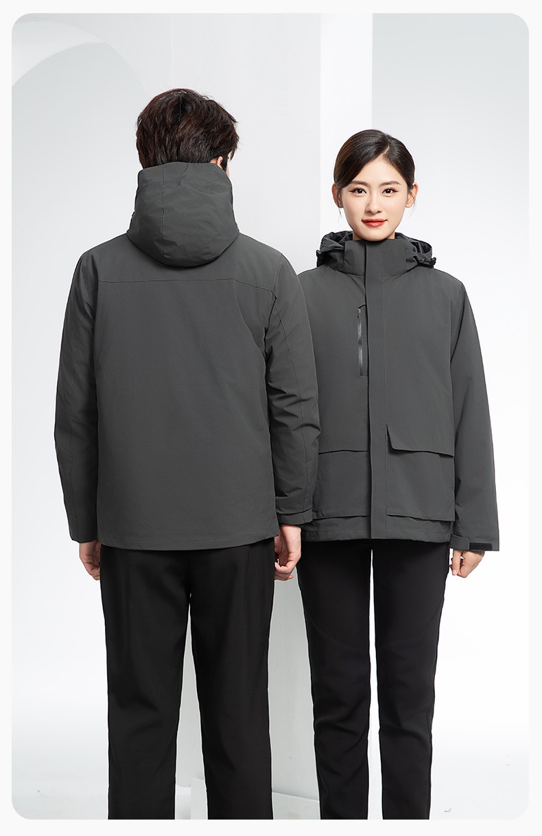 SW-9996 户外三合一冲锋衣秋冬加绒加厚男女同款摇粒绒冲锋衣工作服定制(图20)