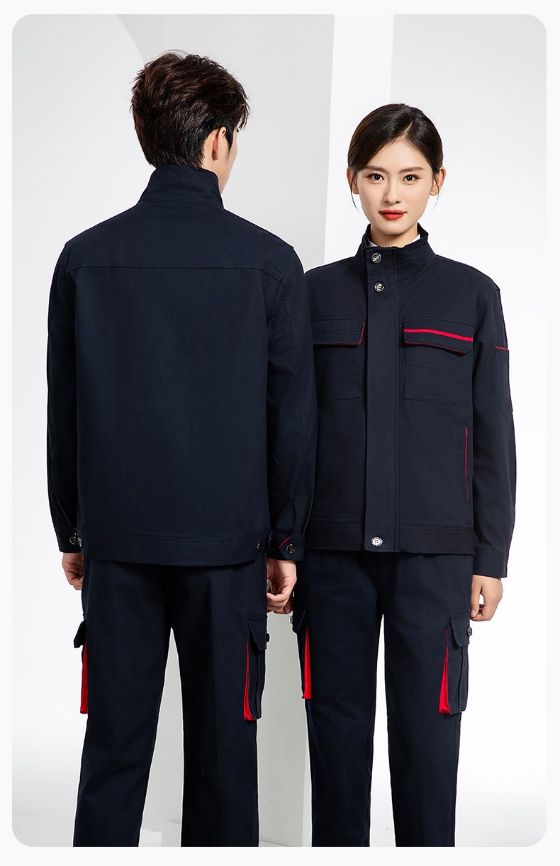 RD-507 纯棉电焊工作服套装男秋冬长袖工装耐磨车间全棉工程服高端劳保服(图17)