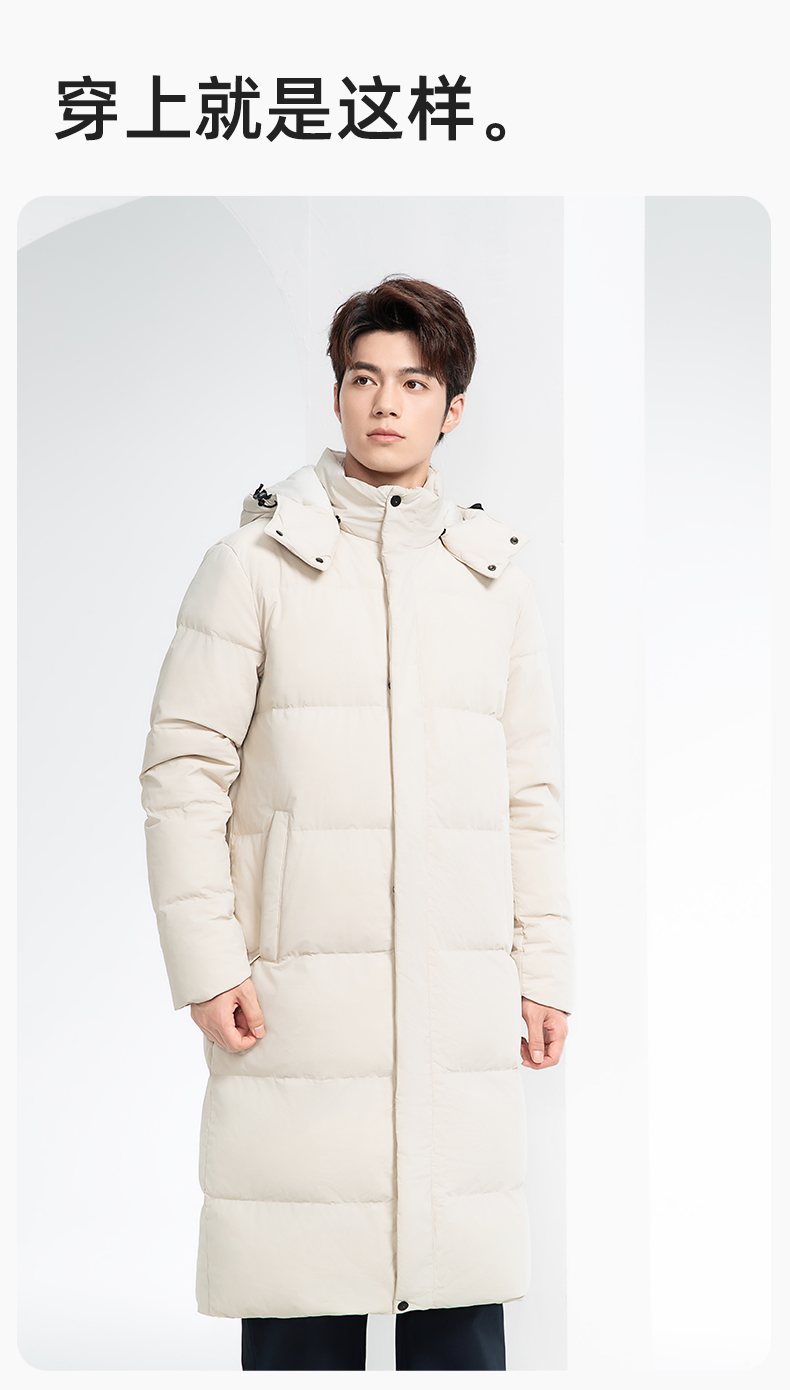 RH-6015 高端羽绒服工作服定制秋冬季中长款加绒加厚棉服银行前台长款外套(图13)