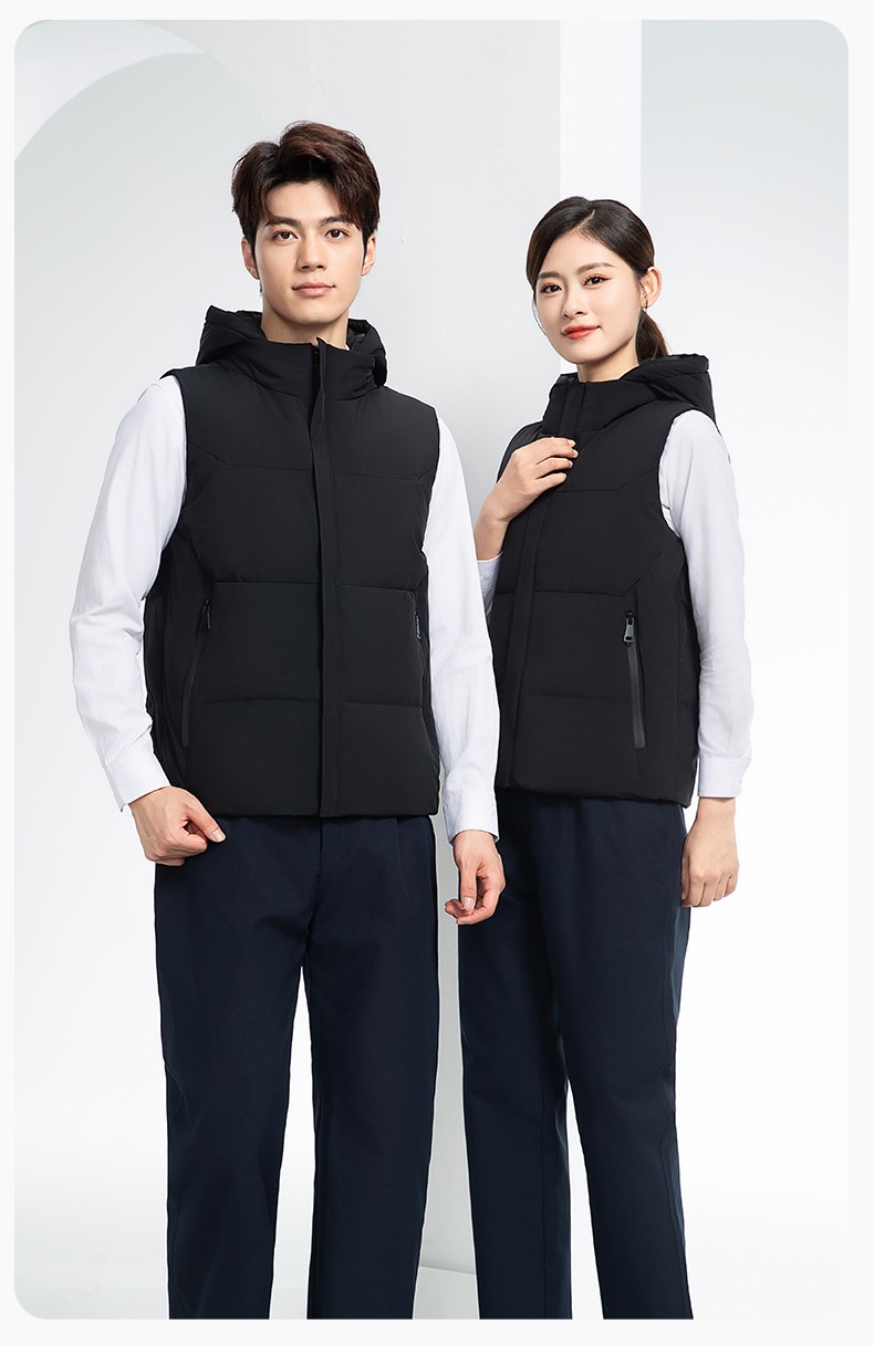 RH-8001 羽绒马甲工作服加厚保暖秋冬工装车间企业团体工装马夹定制劳保服(图13)