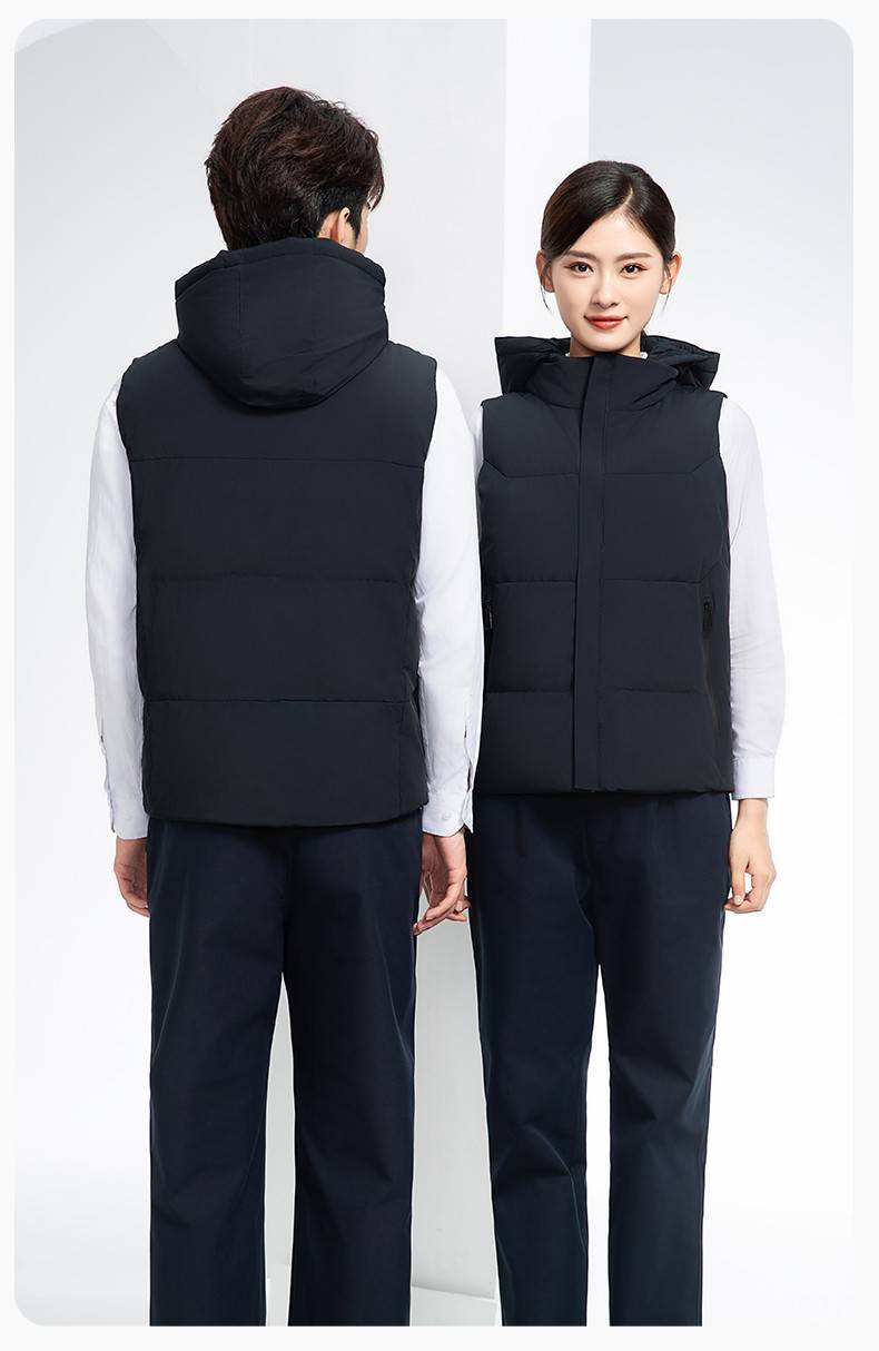 RH-8001 羽绒马甲工作服加厚保暖秋冬工装车间企业团体工装马夹定制劳保服(图17)