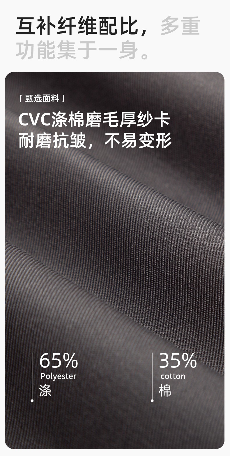 YJ-5601 春秋长袖工作服套装印字logo男工厂车间反光条耐磨加厚工装劳保服(图3)