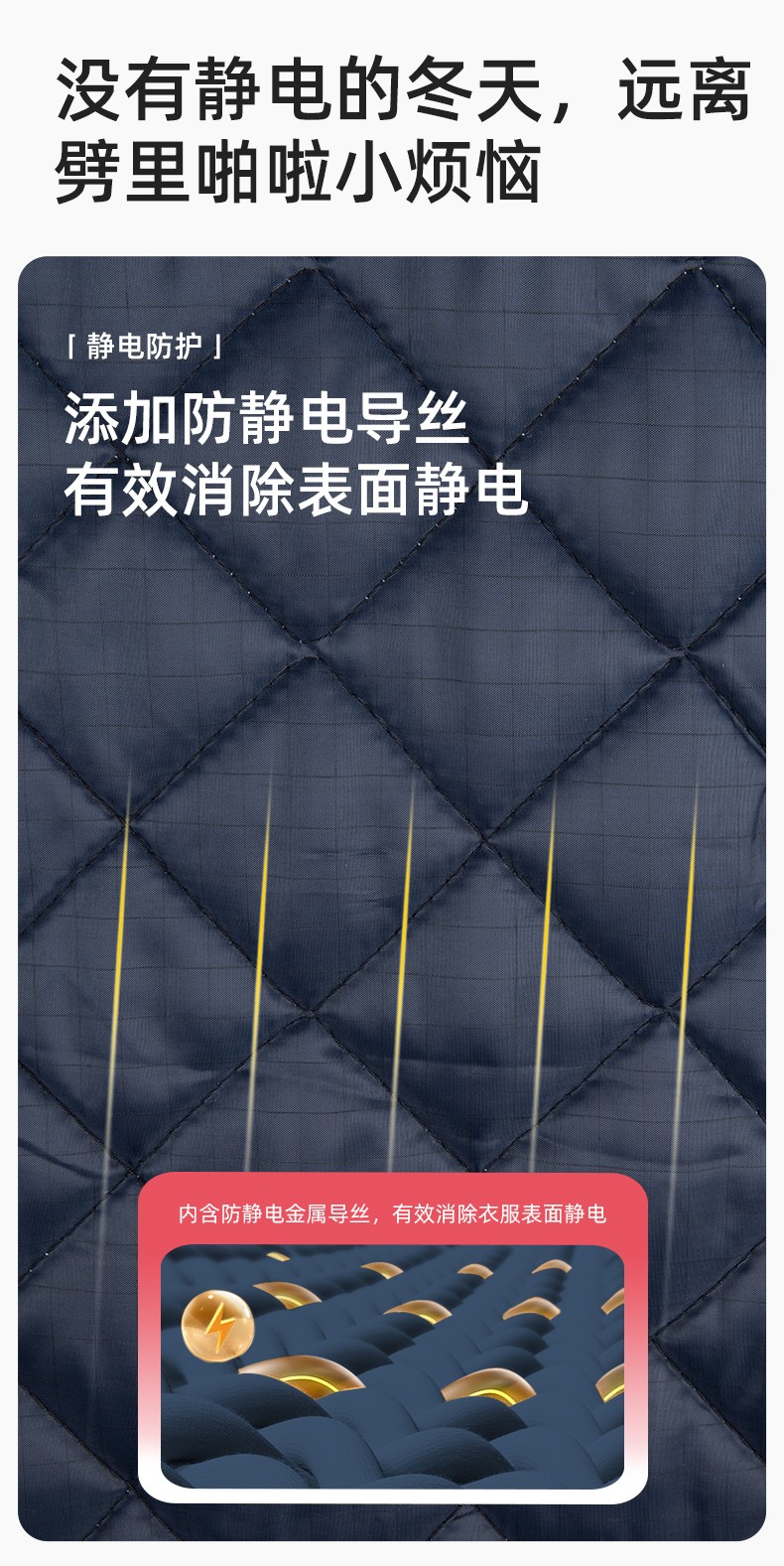 LW-9983  防静电秋冬工程棉马甲工装团体广告志愿者义工马夹背心工作服定制(图5)