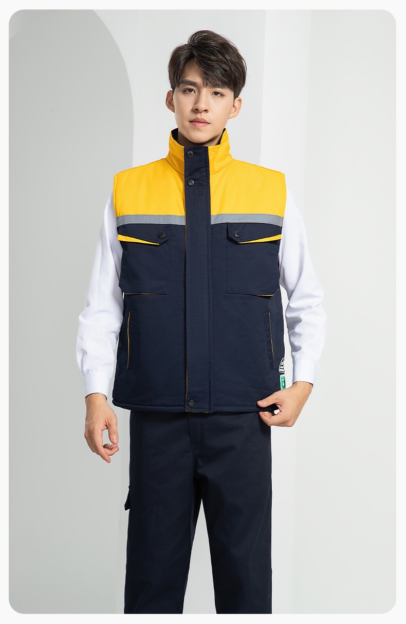 LW-9983  防静电秋冬工程棉马甲工装团体广告志愿者义工马夹背心工作服定制(图17)