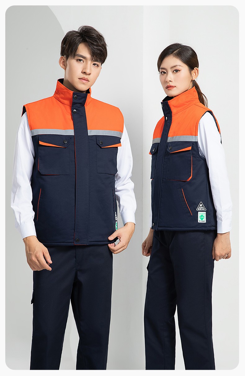 LW-9983  防静电秋冬工程棉马甲工装团体广告志愿者义工马夹背心工作服定制(图20)