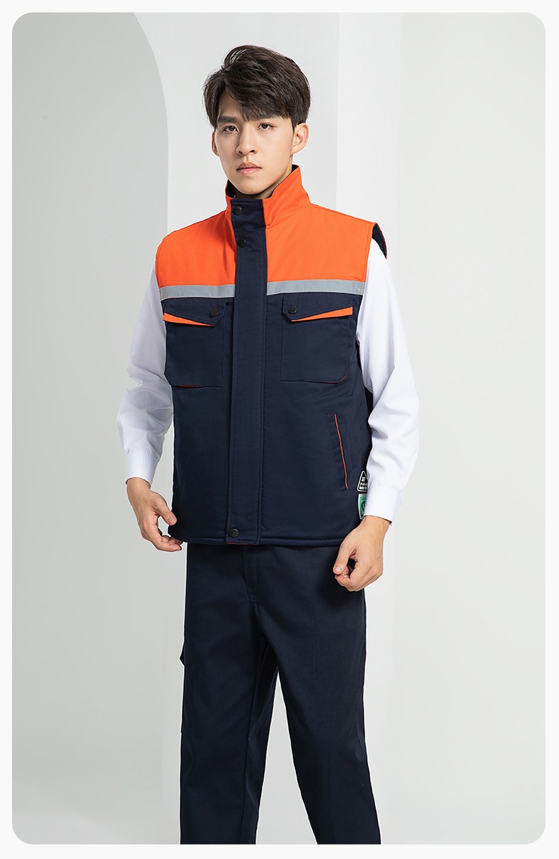 LW-9983  防静电秋冬工程棉马甲工装团体广告志愿者义工马夹背心工作服定制(图19)