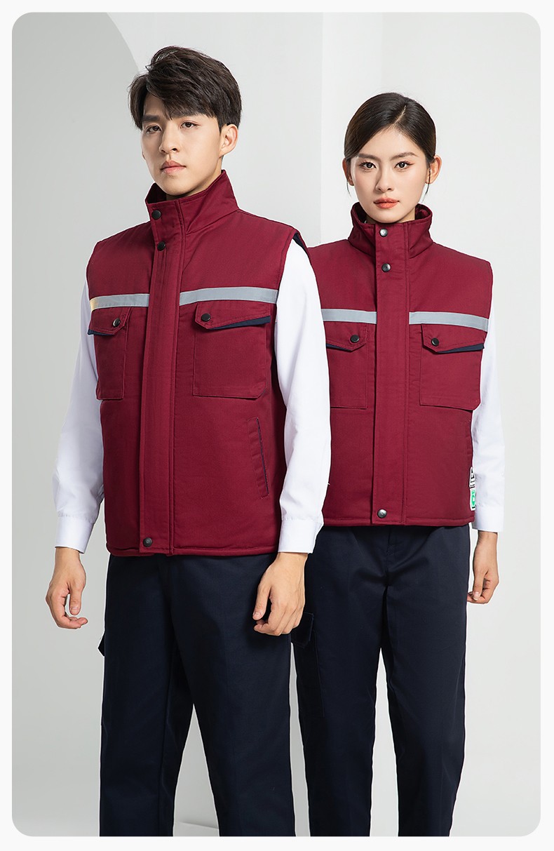LW-9983  防静电秋冬工程棉马甲工装团体广告志愿者义工马夹背心工作服定制(图26)