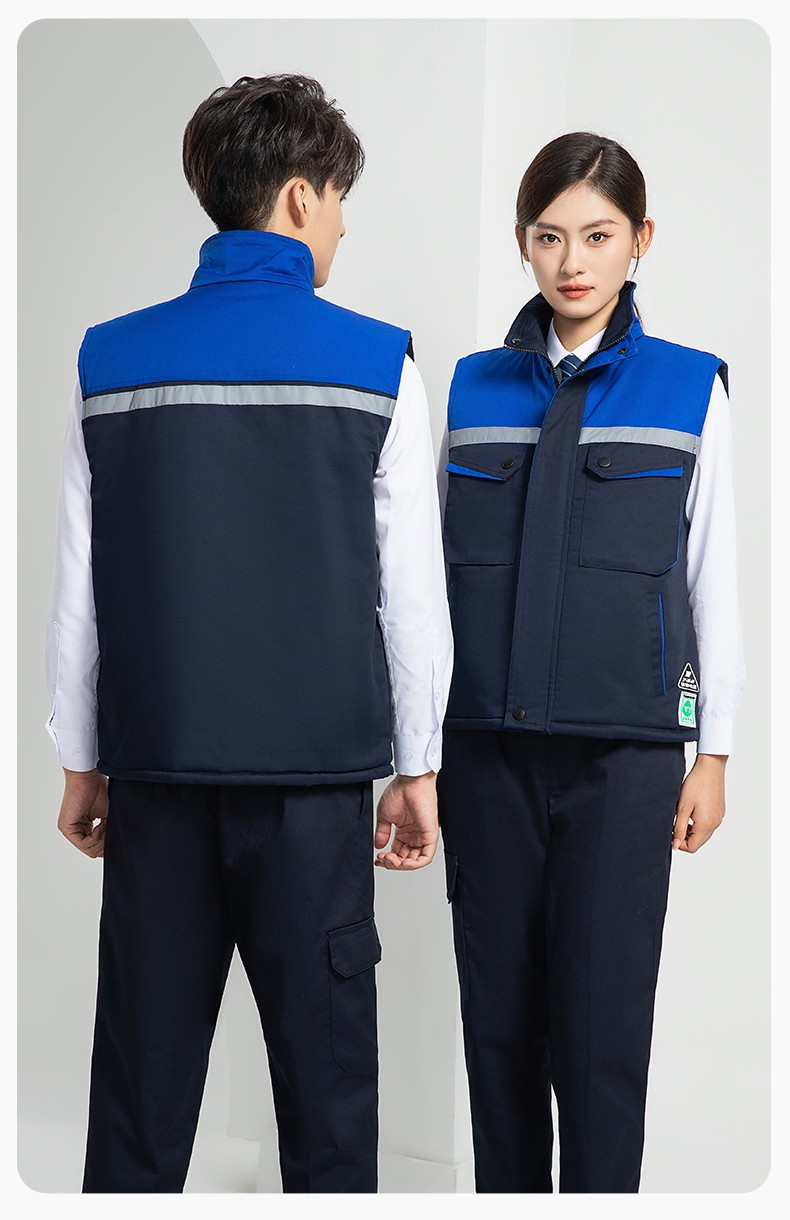 LW-9983  防静电秋冬工程棉马甲工装团体广告志愿者义工马夹背心工作服定制(图30)