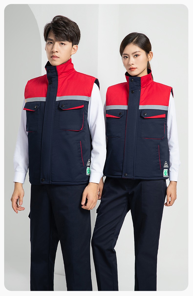 LW-9983  防静电秋冬工程棉马甲工装团体广告志愿者义工马夹背心工作服定制(图28)