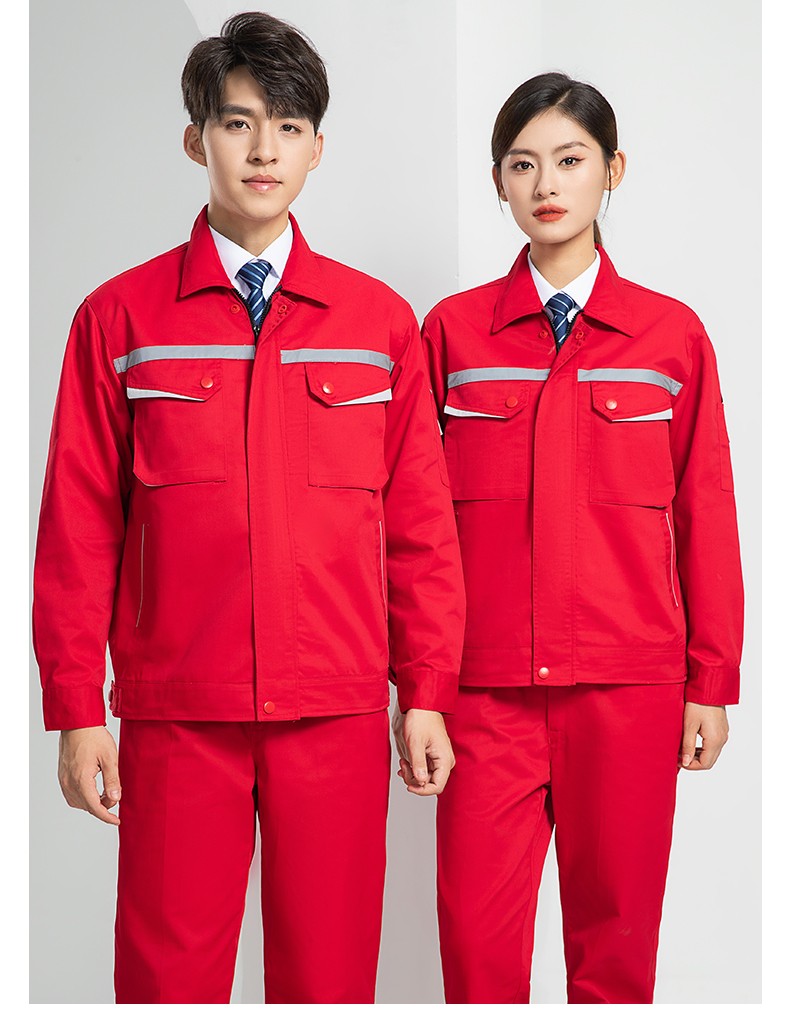 LW-8683FS 双层防静电工作服套装男反光工厂电工劳保石油石化加油站工装定制(图23)