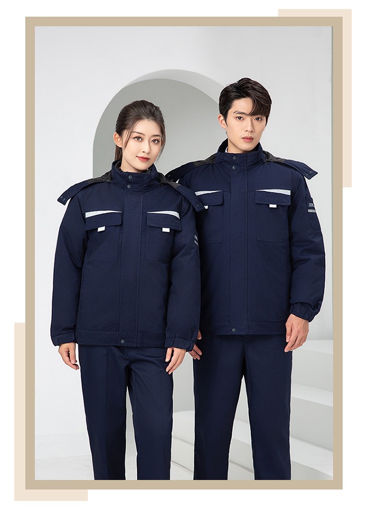 LW-8826 冬季可拆卸工作服棉袄工厂车间员工劳保服加绒加厚棉服工装定制(图23)