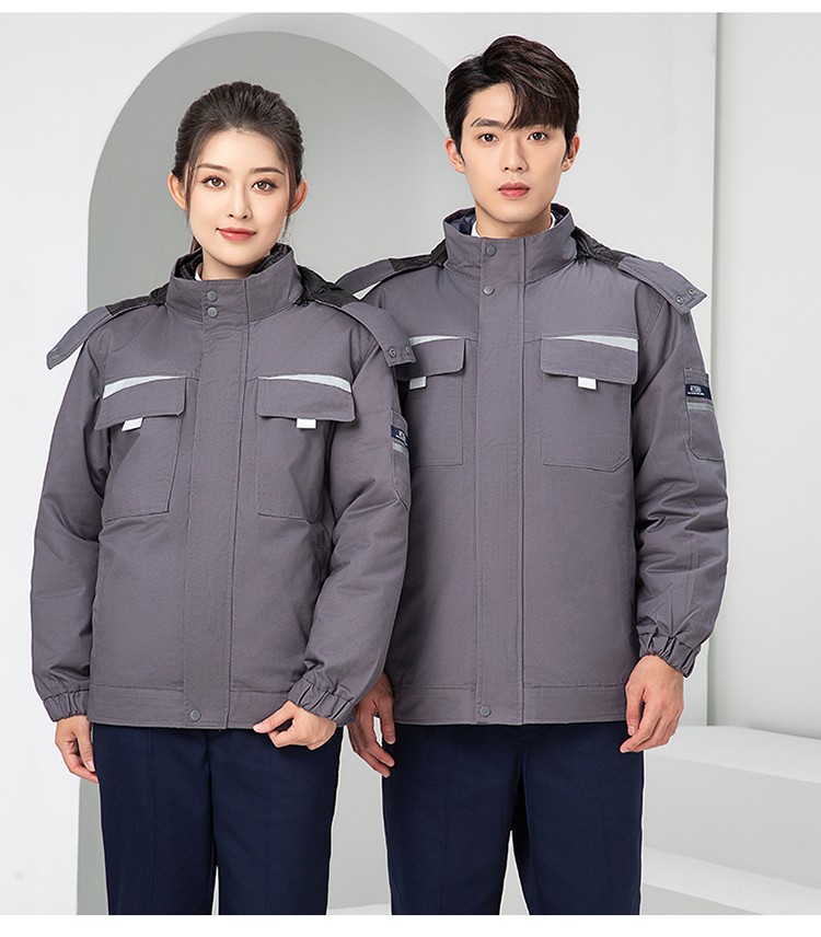 LW-8826 冬季可拆卸工作服棉袄工厂车间员工劳保服加绒加厚棉服工装定制(图26)