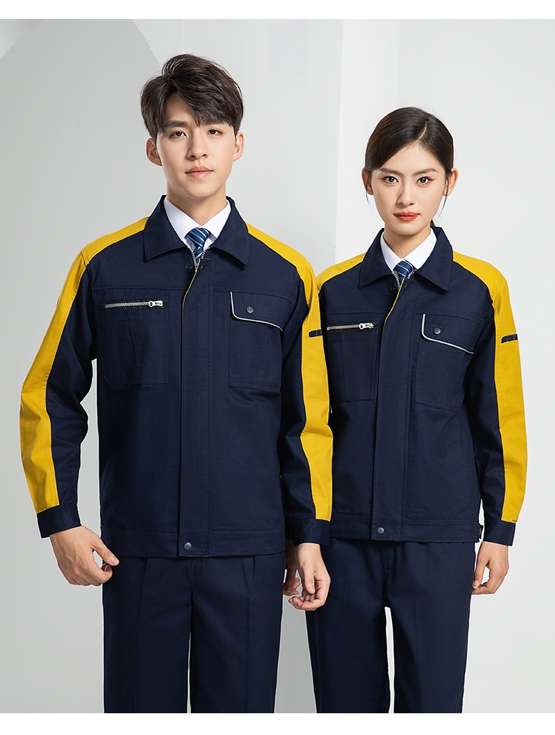 LW-8069 新款春秋工作服套装定制厂服工衣车间劳保服工程服电工服印制logo(图18)